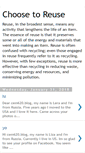 Mobile Screenshot of choosetoreuse.blogspot.com