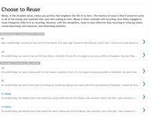 Tablet Screenshot of choosetoreuse.blogspot.com