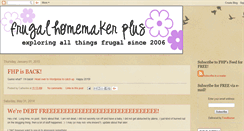 Desktop Screenshot of frugalhomemakerplus.blogspot.com