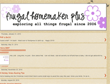 Tablet Screenshot of frugalhomemakerplus.blogspot.com