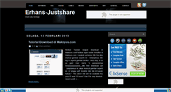 Desktop Screenshot of erhans-just-share.blogspot.com