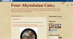 Desktop Screenshot of fourabyssiniancats.blogspot.com