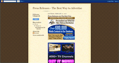 Desktop Screenshot of pressreleasesarebest.blogspot.com