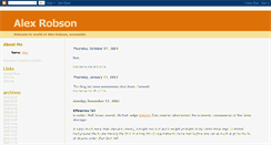 Desktop Screenshot of alexrobson.blogspot.com