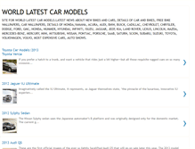 Tablet Screenshot of latest-car-models.blogspot.com