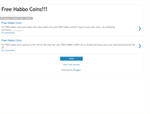 Tablet Screenshot of freecoinsforhabbo.blogspot.com