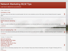 Tablet Screenshot of networkmarketingmlmtips.blogspot.com