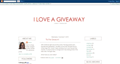 Desktop Screenshot of iloveagiveaway.blogspot.com