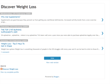 Tablet Screenshot of discoverweightloss.blogspot.com