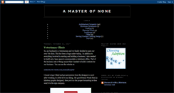 Desktop Screenshot of amasterofnone.blogspot.com