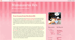 Desktop Screenshot of mamasaurusrex.blogspot.com