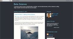 Desktop Screenshot of betascience.blogspot.com