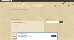 Desktop Screenshot of felixvalentinostories.blogspot.com