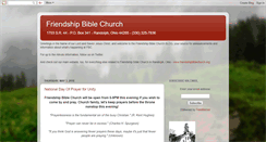 Desktop Screenshot of friendshipbiblechurch.blogspot.com