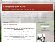 Tablet Screenshot of friendshipbiblechurch.blogspot.com