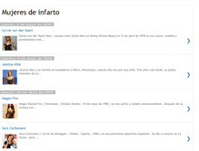 Tablet Screenshot of mujeresdeinfarto.blogspot.com