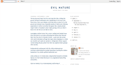 Desktop Screenshot of evil-nature.blogspot.com