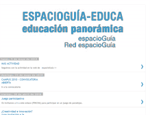 Tablet Screenshot of espacioguiaeduca.blogspot.com