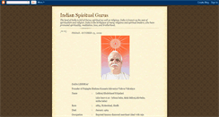 Desktop Screenshot of indianspiritualgurus.blogspot.com