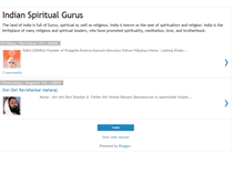 Tablet Screenshot of indianspiritualgurus.blogspot.com