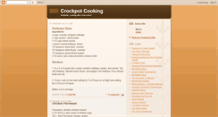 Desktop Screenshot of crockpotmeals.blogspot.com