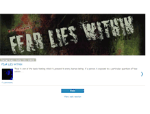 Tablet Screenshot of fearlieswithin.blogspot.com