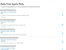 Tablet Screenshot of dailyfreesportspicks.blogspot.com