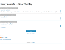 Tablet Screenshot of nerdyanimals.blogspot.com