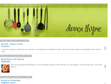 Tablet Screenshot of dinnerthymetheblog.blogspot.com