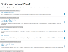 Tablet Screenshot of direito-internacional-privado.blogspot.com