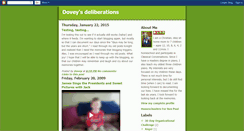 Desktop Screenshot of doveysdeliberations.blogspot.com