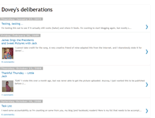 Tablet Screenshot of doveysdeliberations.blogspot.com