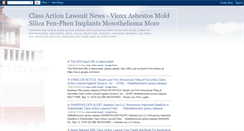 Desktop Screenshot of classactionlawsuitnews.blogspot.com