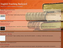 Tablet Screenshot of englishteachingbackyard.blogspot.com