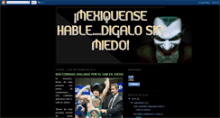 Desktop Screenshot of mexiquensedigalosinmiedo.blogspot.com