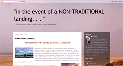 Desktop Screenshot of intheeventofanon-traditionallanding.blogspot.com