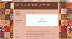 Desktop Screenshot of onemillionandcounting.blogspot.com