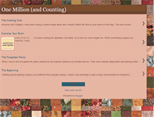 Tablet Screenshot of onemillionandcounting.blogspot.com