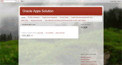 Desktop Screenshot of oracleappssolution.blogspot.com