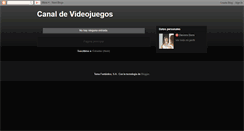 Desktop Screenshot of canalvideojuegos.blogspot.com