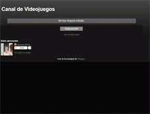 Tablet Screenshot of canalvideojuegos.blogspot.com