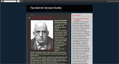 Desktop Screenshot of facultadcienciasocultas.blogspot.com