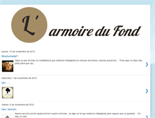 Tablet Screenshot of larmoiredufond.blogspot.com