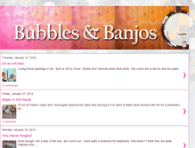 Tablet Screenshot of bubblesandbanjos.blogspot.com