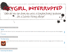 Tablet Screenshot of citygirl-interrupted.blogspot.com