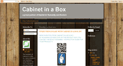 Desktop Screenshot of cabinetinabox.blogspot.com