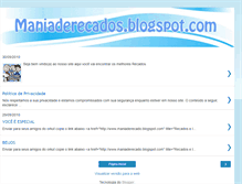 Tablet Screenshot of maniaderecado.blogspot.com