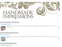 Tablet Screenshot of handmadeimpressions.blogspot.com