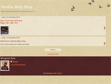 Tablet Screenshot of marthababyshop.blogspot.com