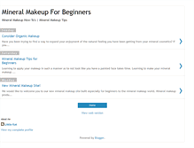 Tablet Screenshot of mineralmakeupforbeginners.blogspot.com